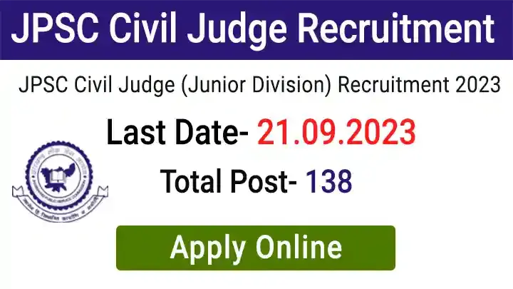 JPSC Civil Judge Junior Division Recruitment 2023