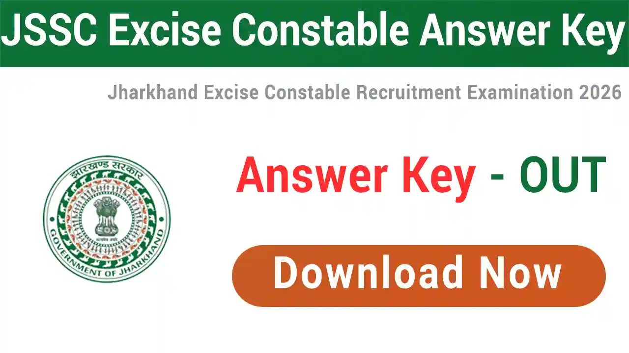 JSSC Excise Constable Answer Key 2026