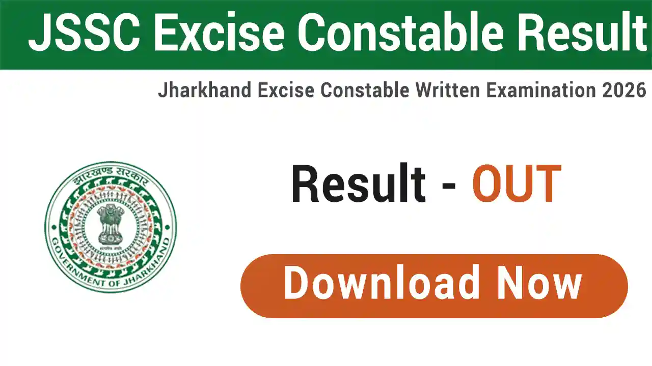 JSSC Excise Constable Result 2026