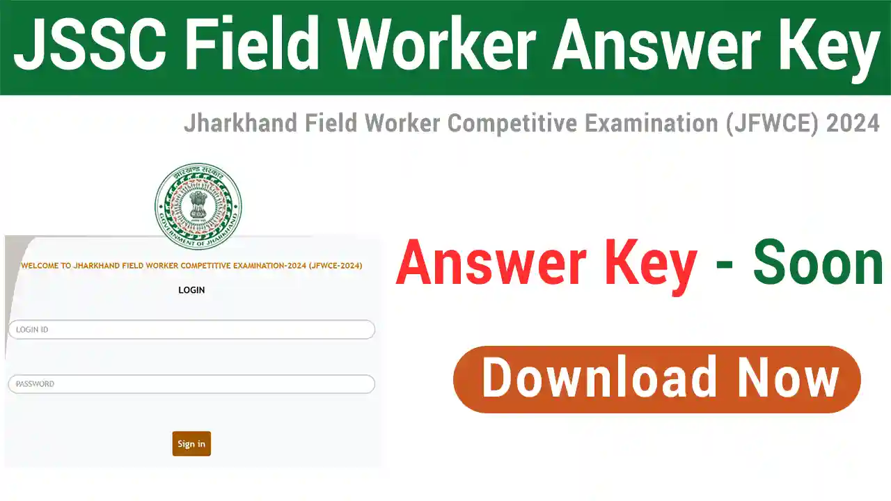 JSSC Field Worker Answer Key 2026