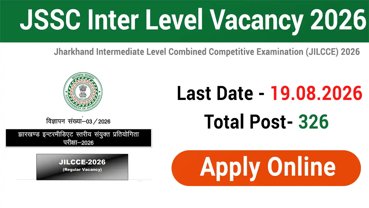 JSSC Inter Level Vacancy 2026