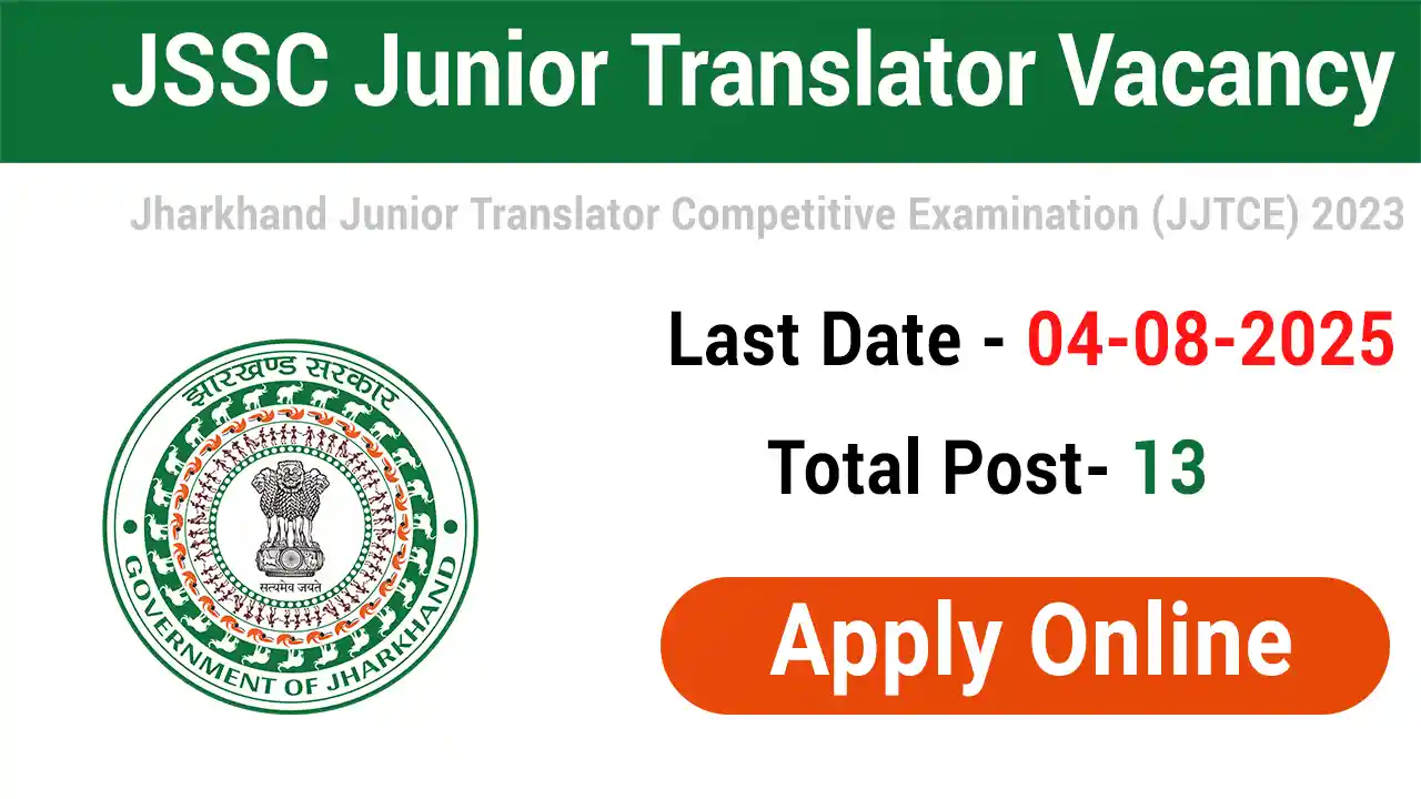 JSSC Junior Translator Recruitment 2025