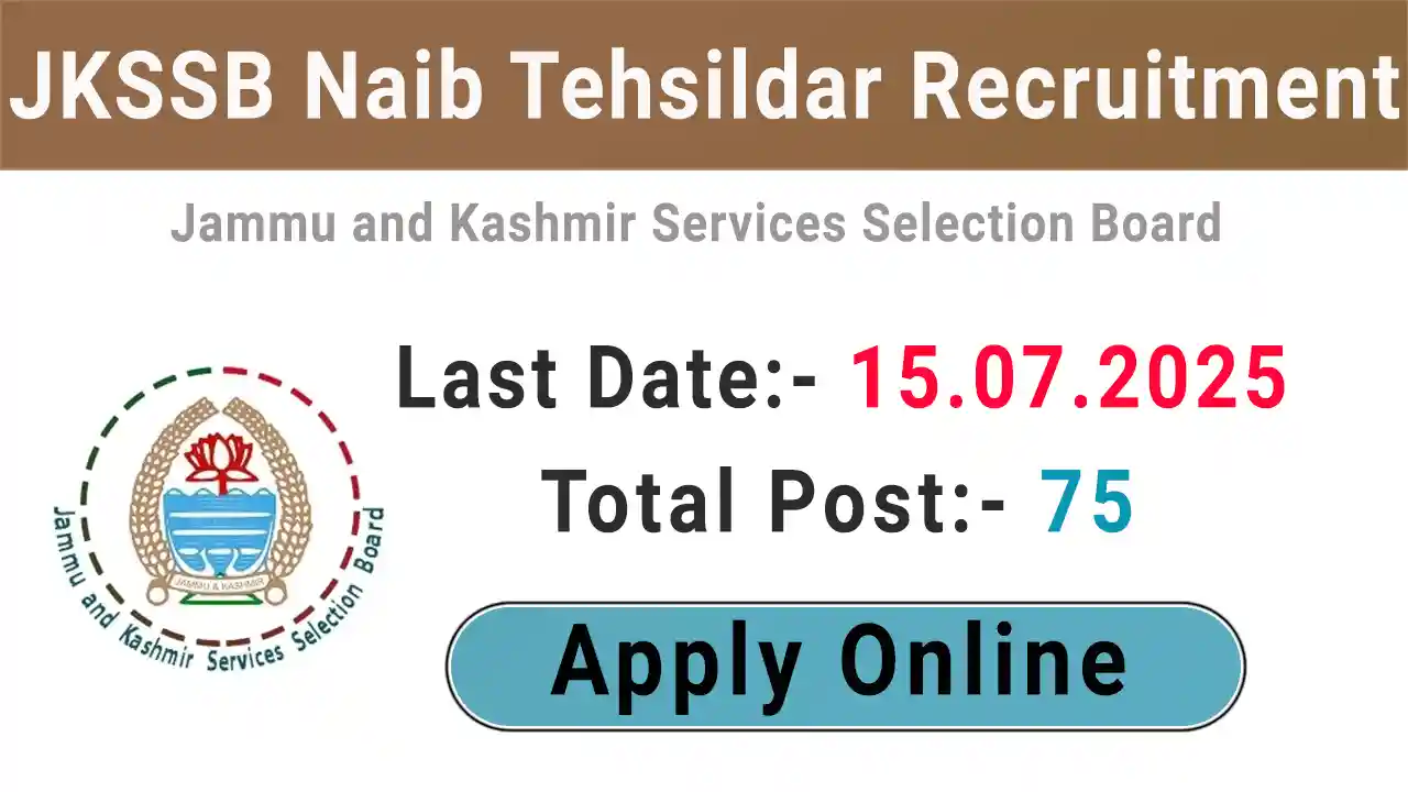 JKSSB Naib Tehsildar Recruitment 2025