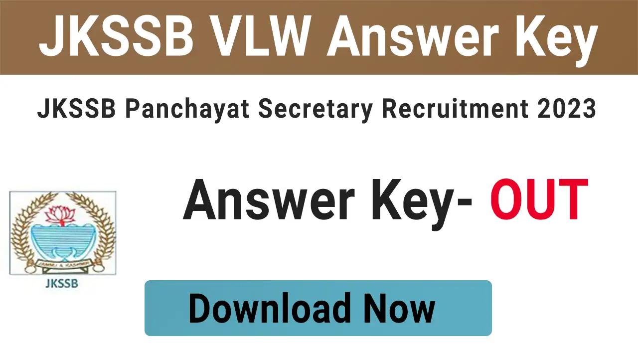 JKSSB VLW Answer Key 2023