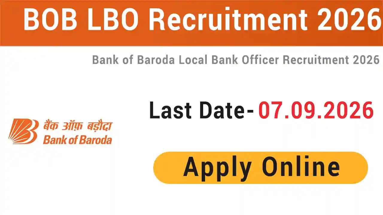 Bank Of Baroda (BOB) LBO Recruitment 2026