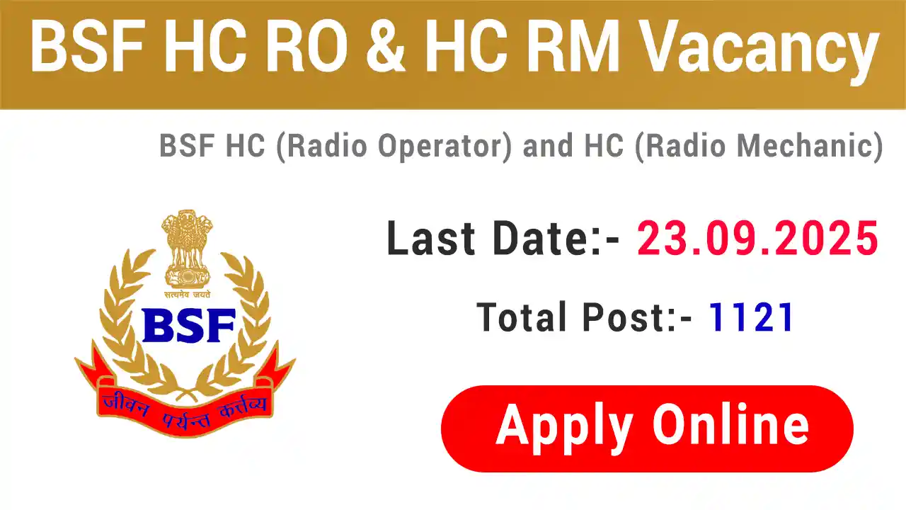 BSF HC RO RM Vacancy 2025