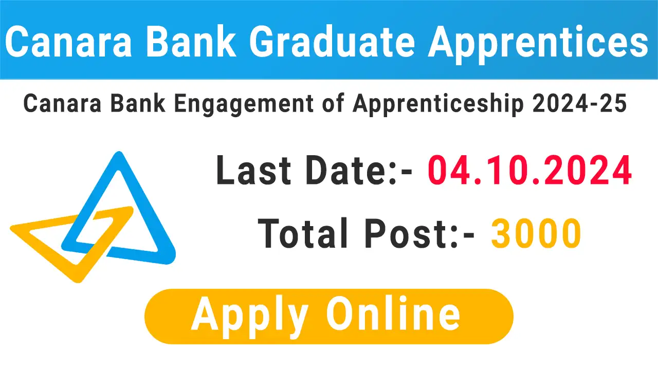 Canara Bank Apprentice Recruitment 2024
