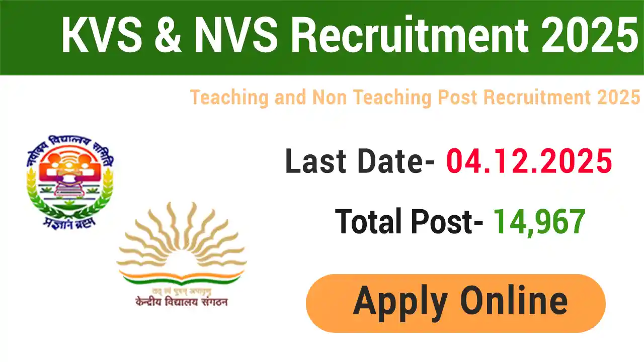 CBSE KVS NVS Teaching and Non Teaching Post Recruitment 2025