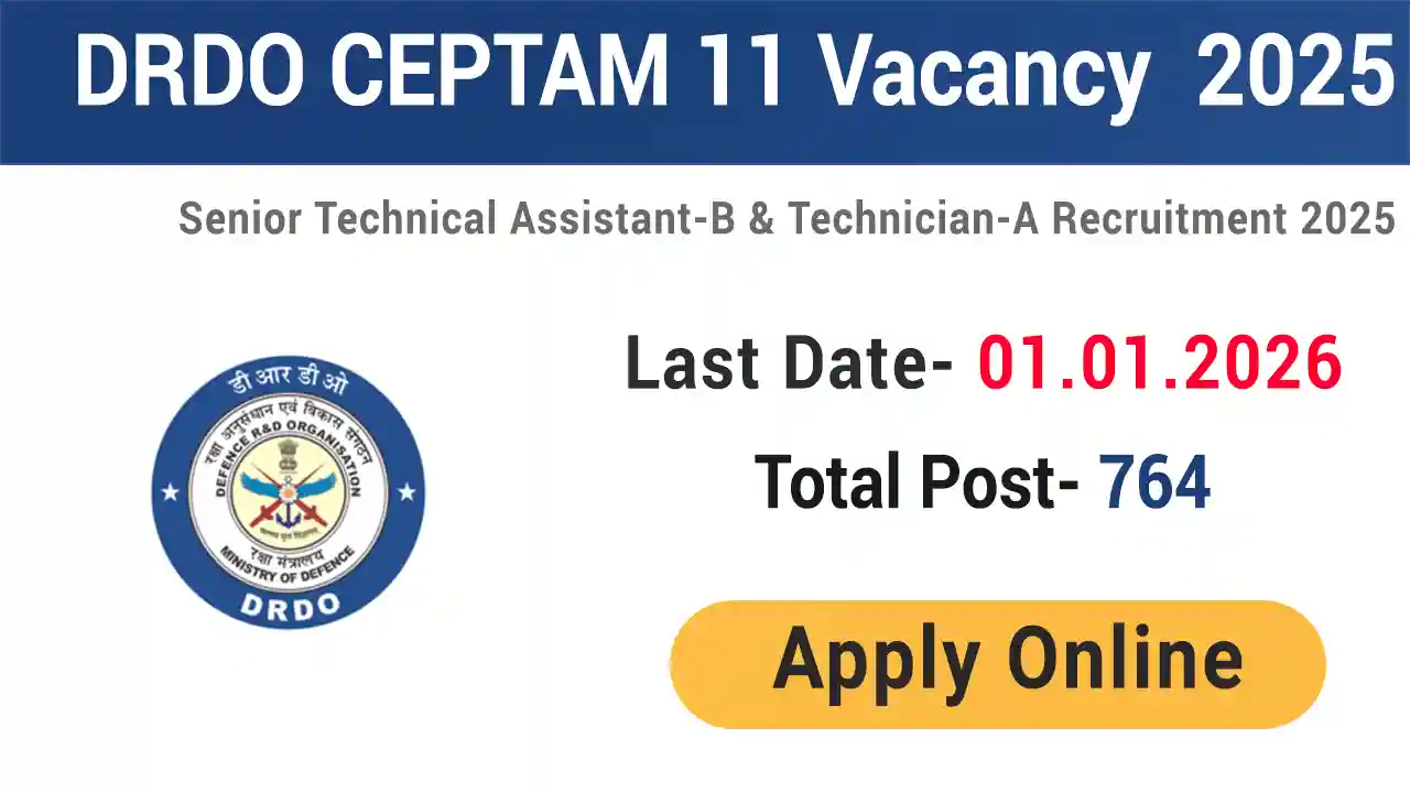 DRDO CEPTAM 11 Recruitment 2025