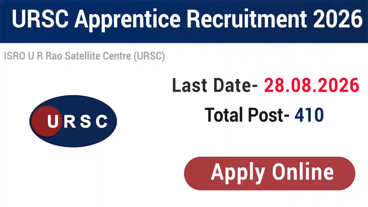 ISRO URSC Apprentice Recruitment 2026