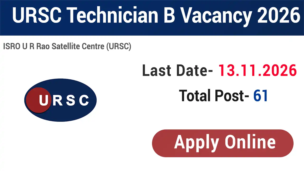 ISRO URSC Technician B Recruitment 2026