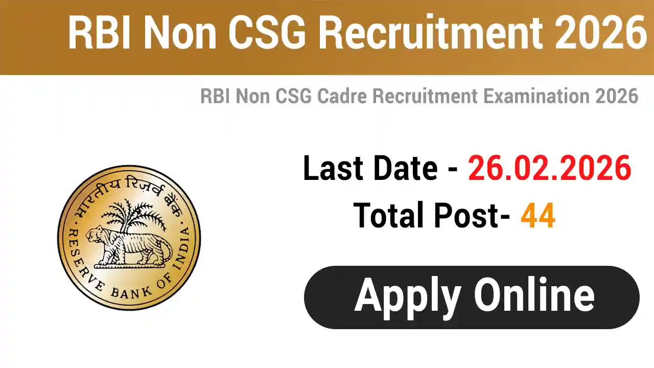 RBI Non CSG Recruitment 2026