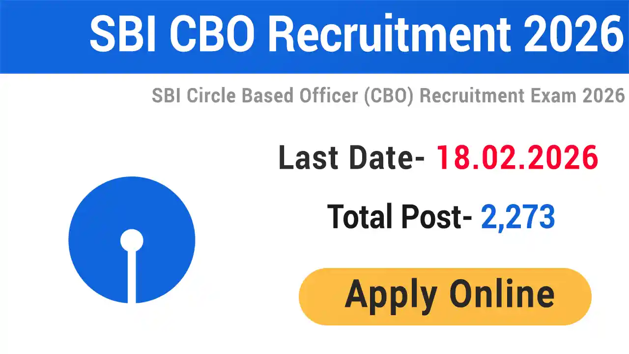 SBI Circle Based Officer CBO Recruitment 2026