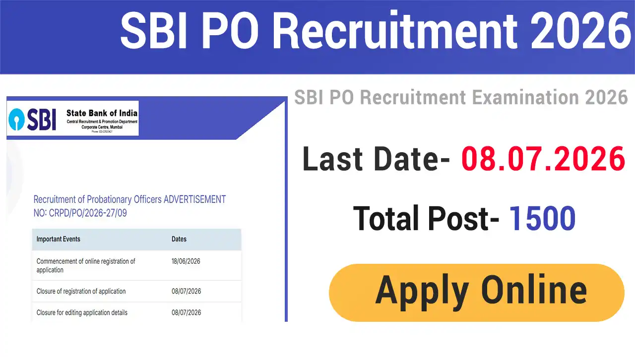 SBI PO Recruitment 2026