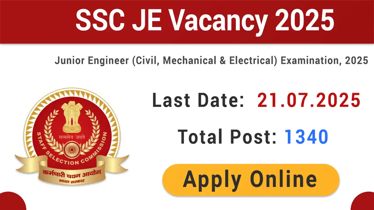 SSC JE Vacancy 2025