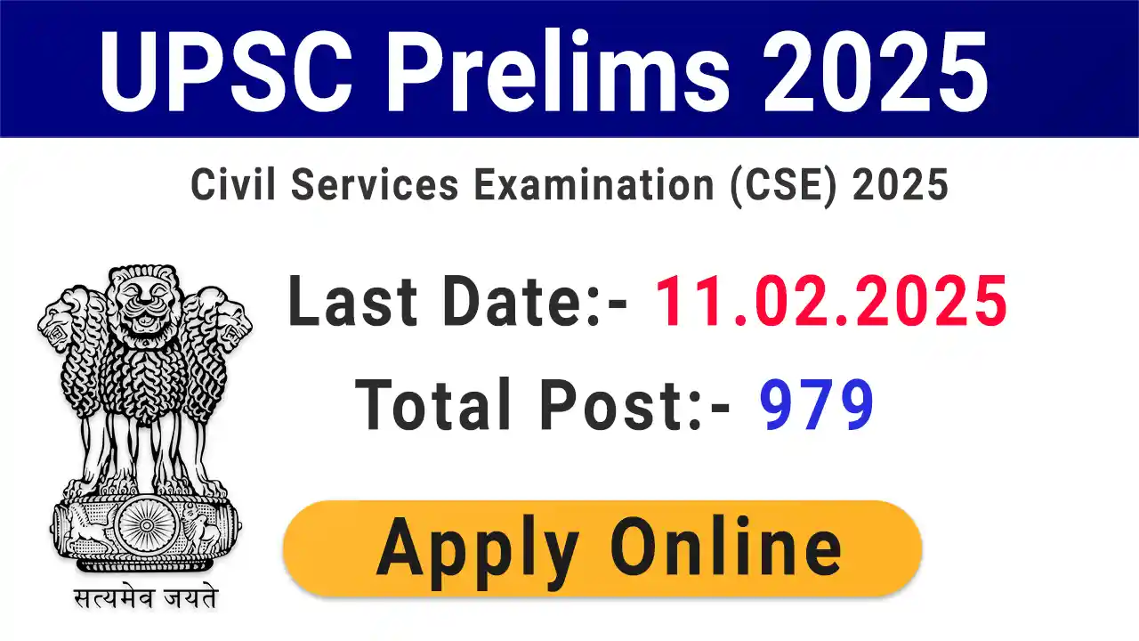 UPSC Civil Service Exam CSE 2025