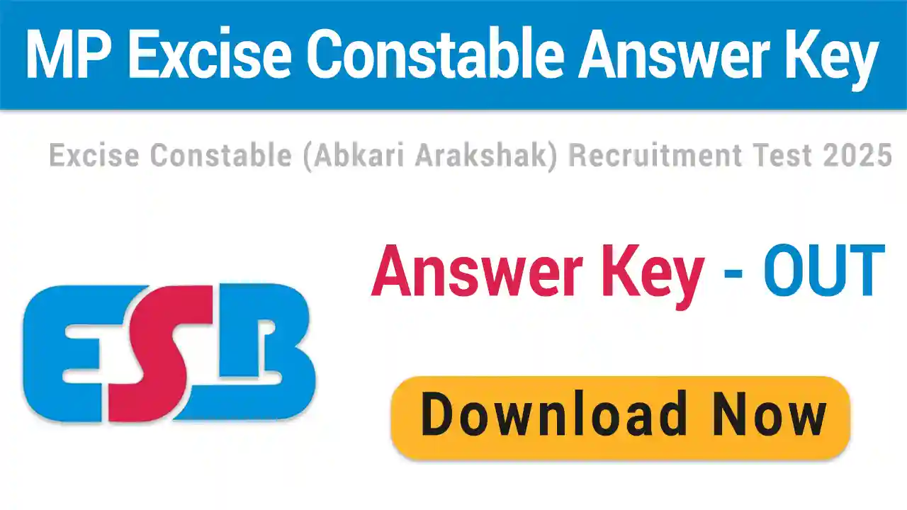 MP Abkari Aarakshak Answer Key 2025