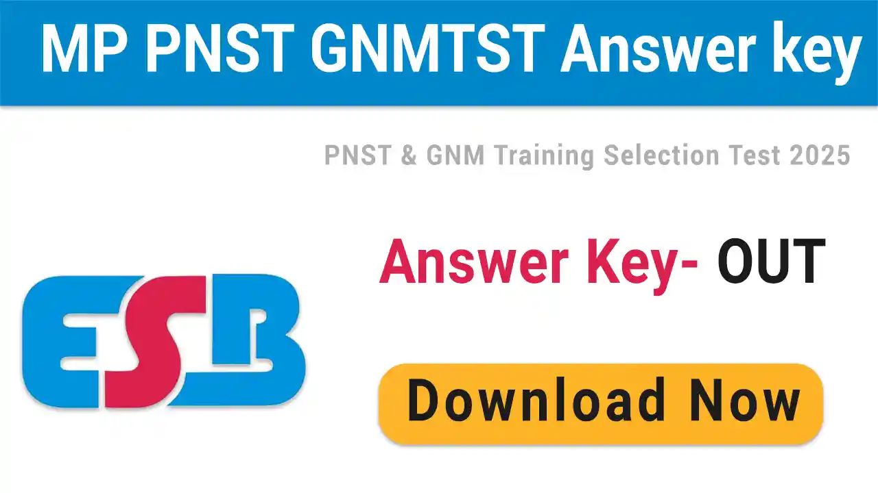 PNST GNMTST Answer key 2025