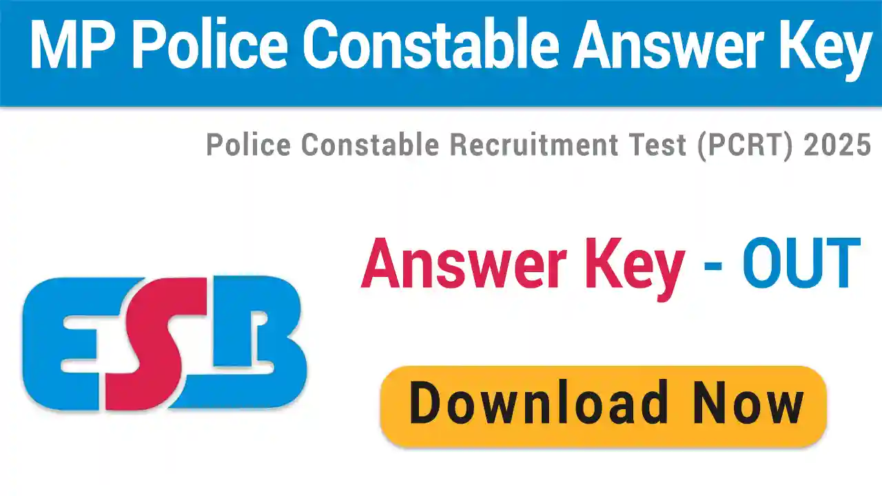MP Police Constable Answer Key 2025