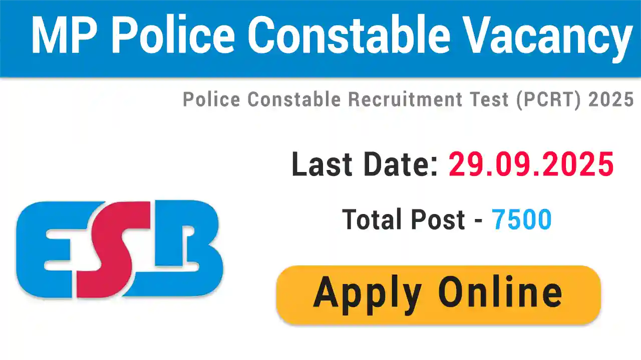 MP Police Constable Vacancy 2025