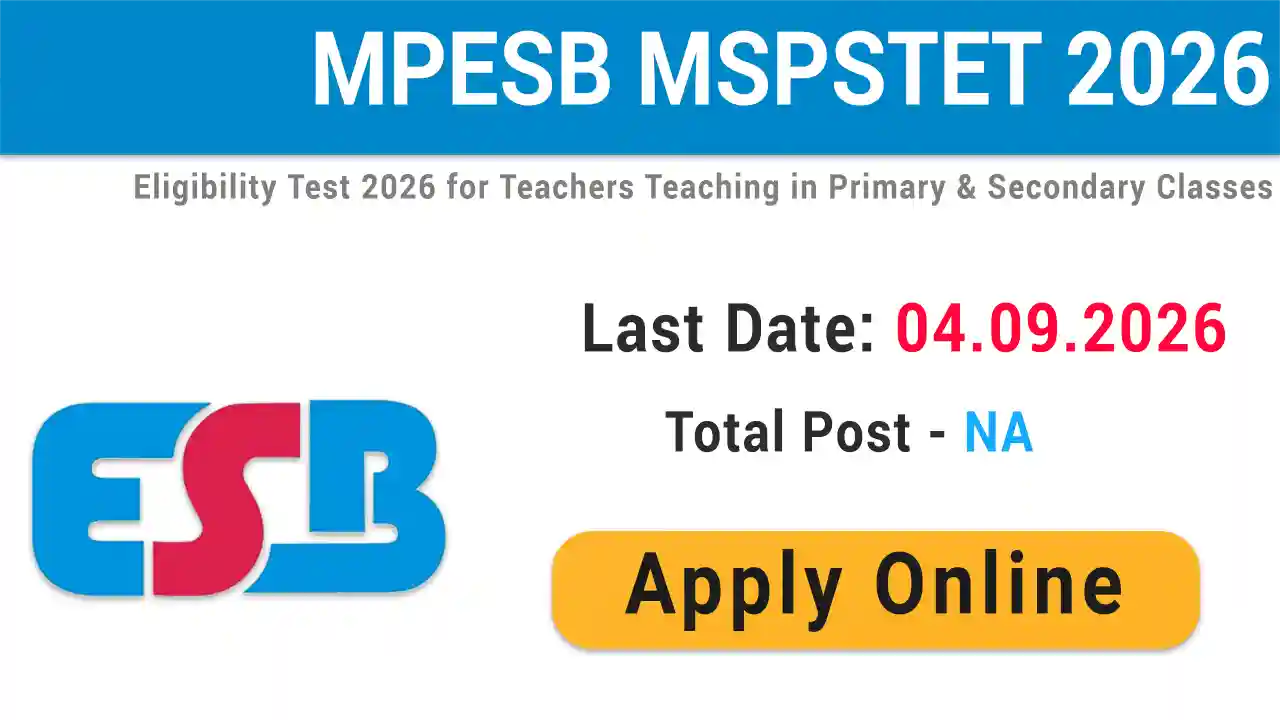 MPESB MSPSTET 2026