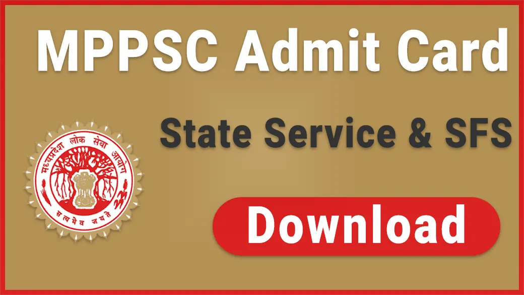 MPPSC Admit Card 2023