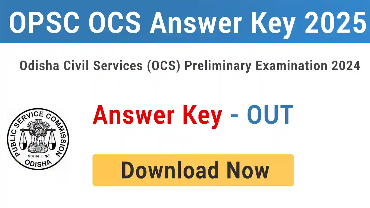 OPSC OCS Answer Key 2025