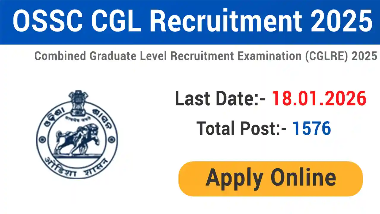 OSSC CGL Recruitment 2025