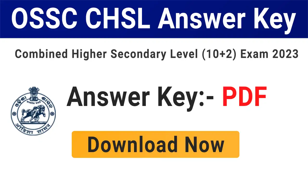 OSSC CHSL Answer Key 2023