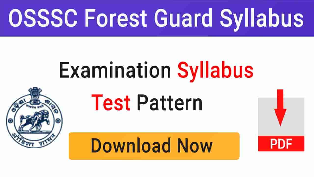 OSSSC Forest Guard Syllabus 2023