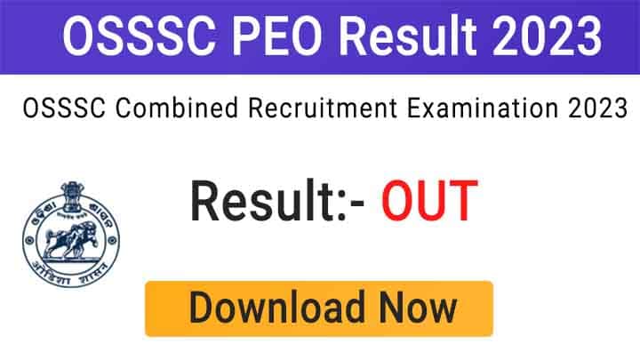 OSSSC PEO Result 2023