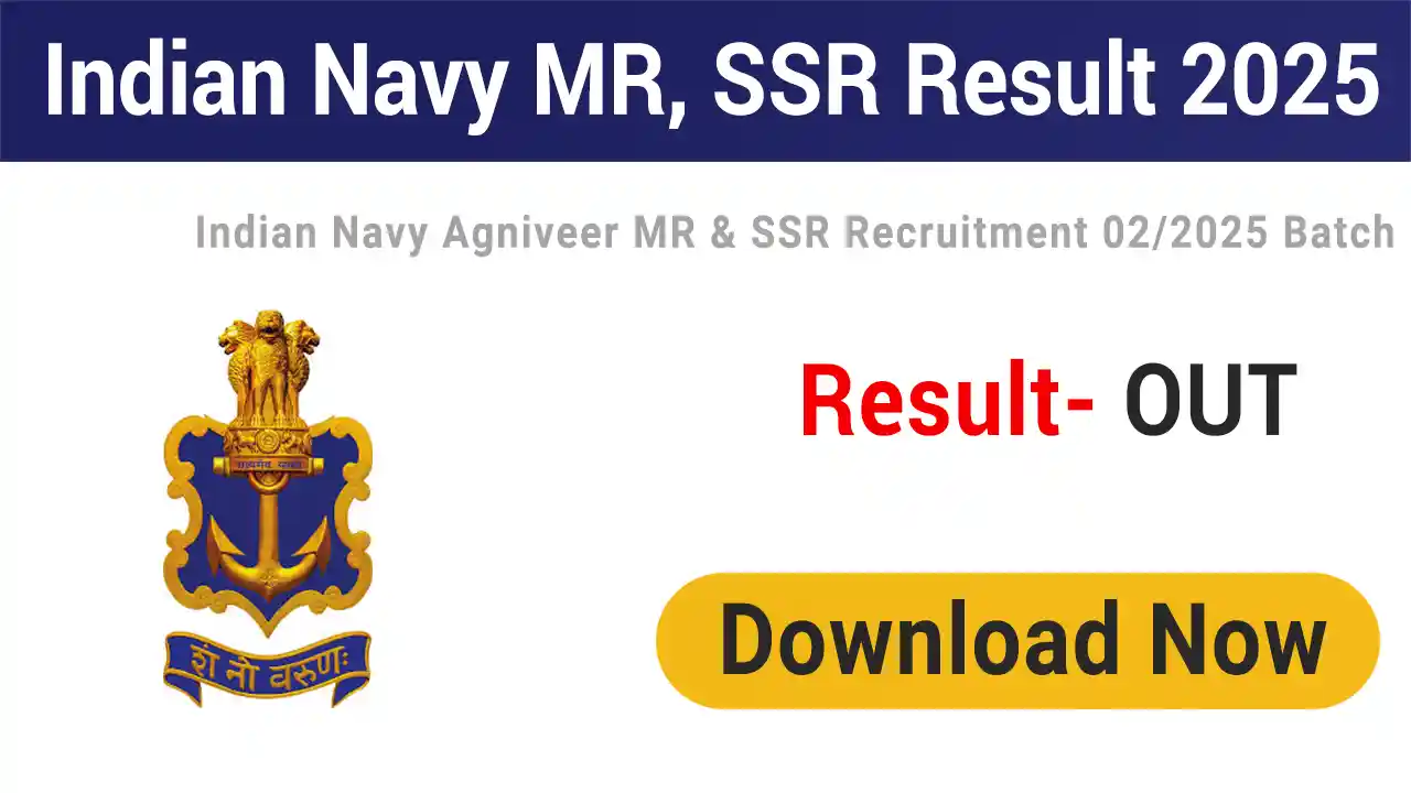 Indian Navy Agniveer MR, SSR Result 2025