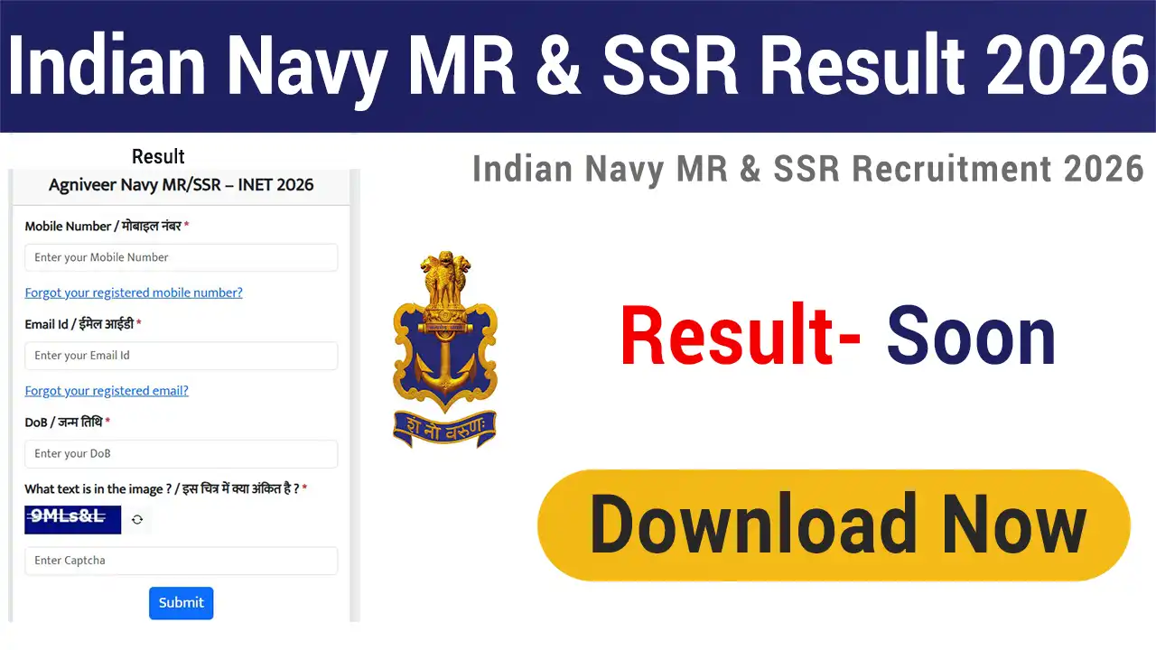 Indian Navy Agniveer MR, SSR Result 2026