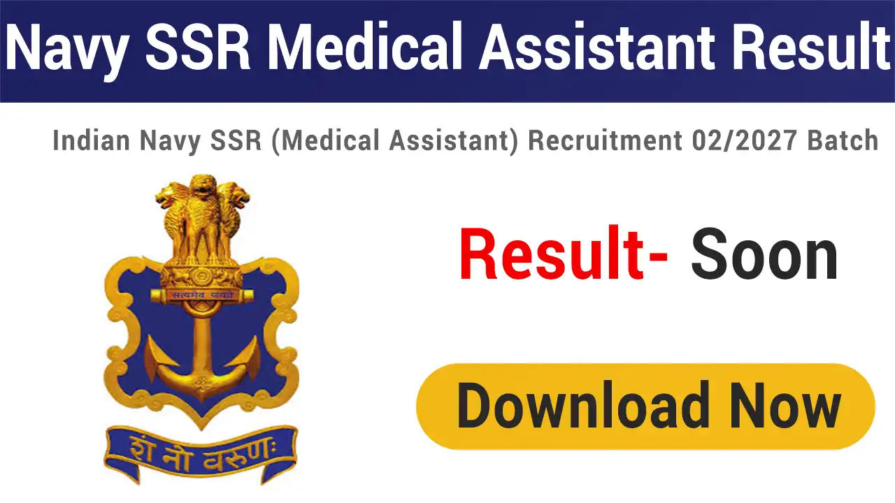 Indian Navy SSR Medical Assistant Result 2026