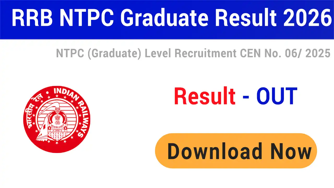 RRB NTPC Graduate Level Result 2026