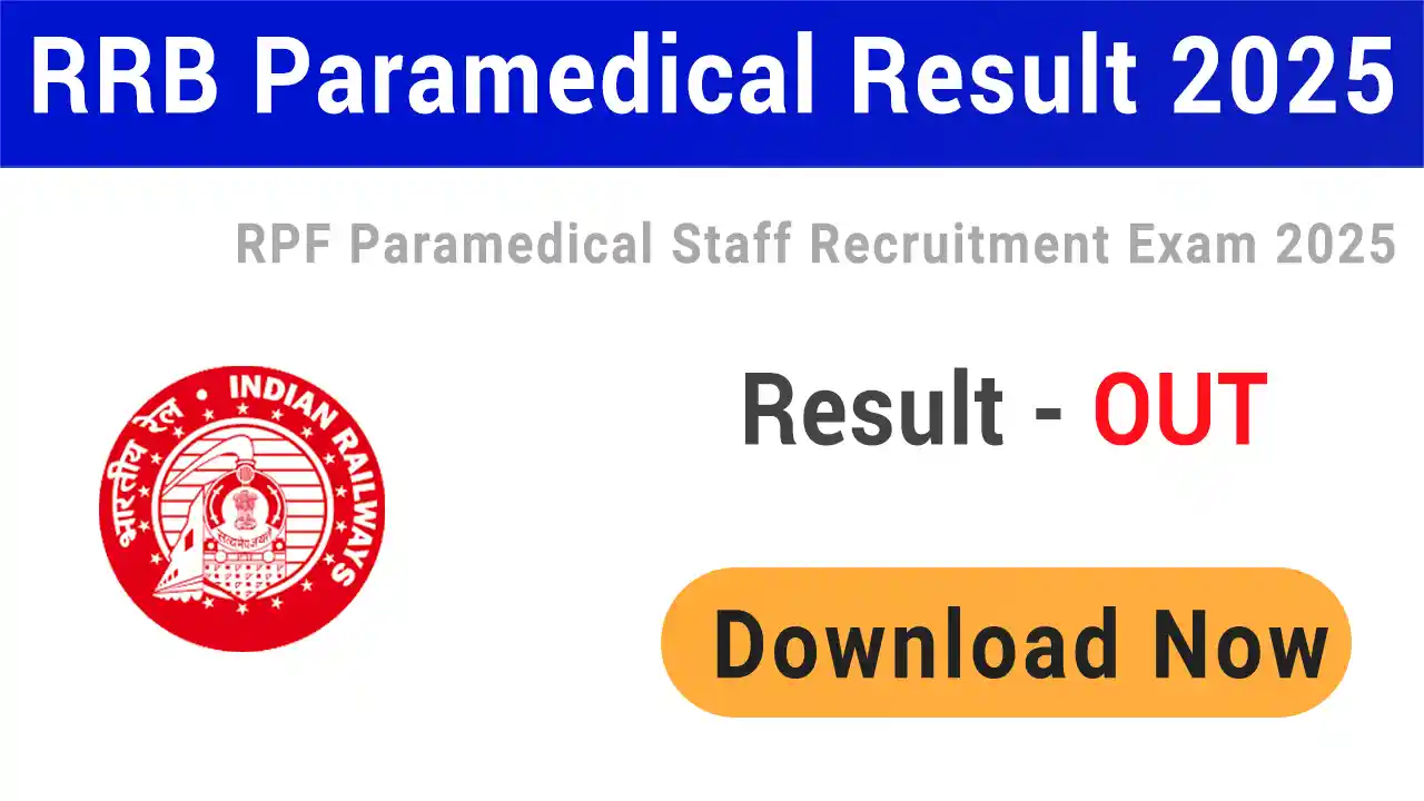 RRB Paramedical Result 2025