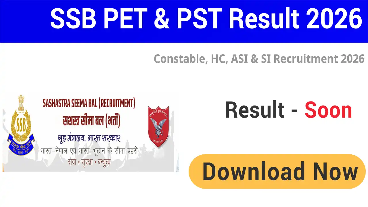 SSB Constable Tradesman Result 2026