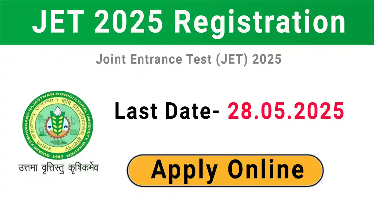 JET 2025 Online Registration