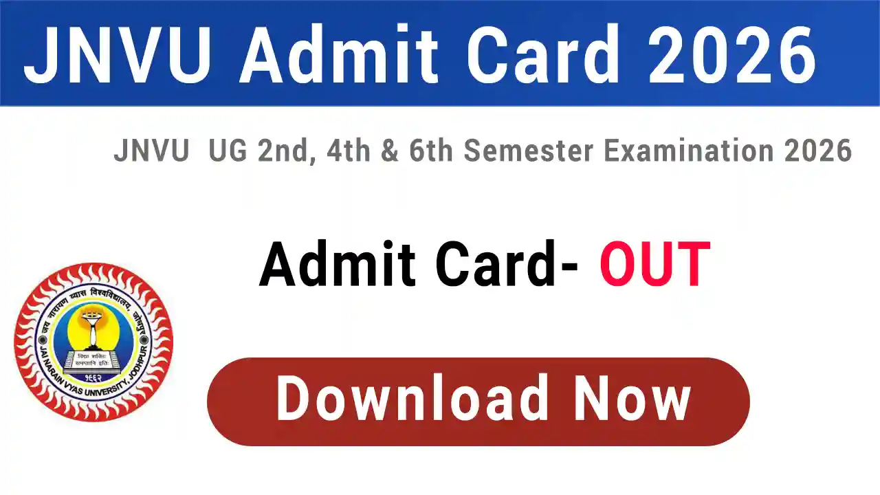 JNVU Admit Card 2026