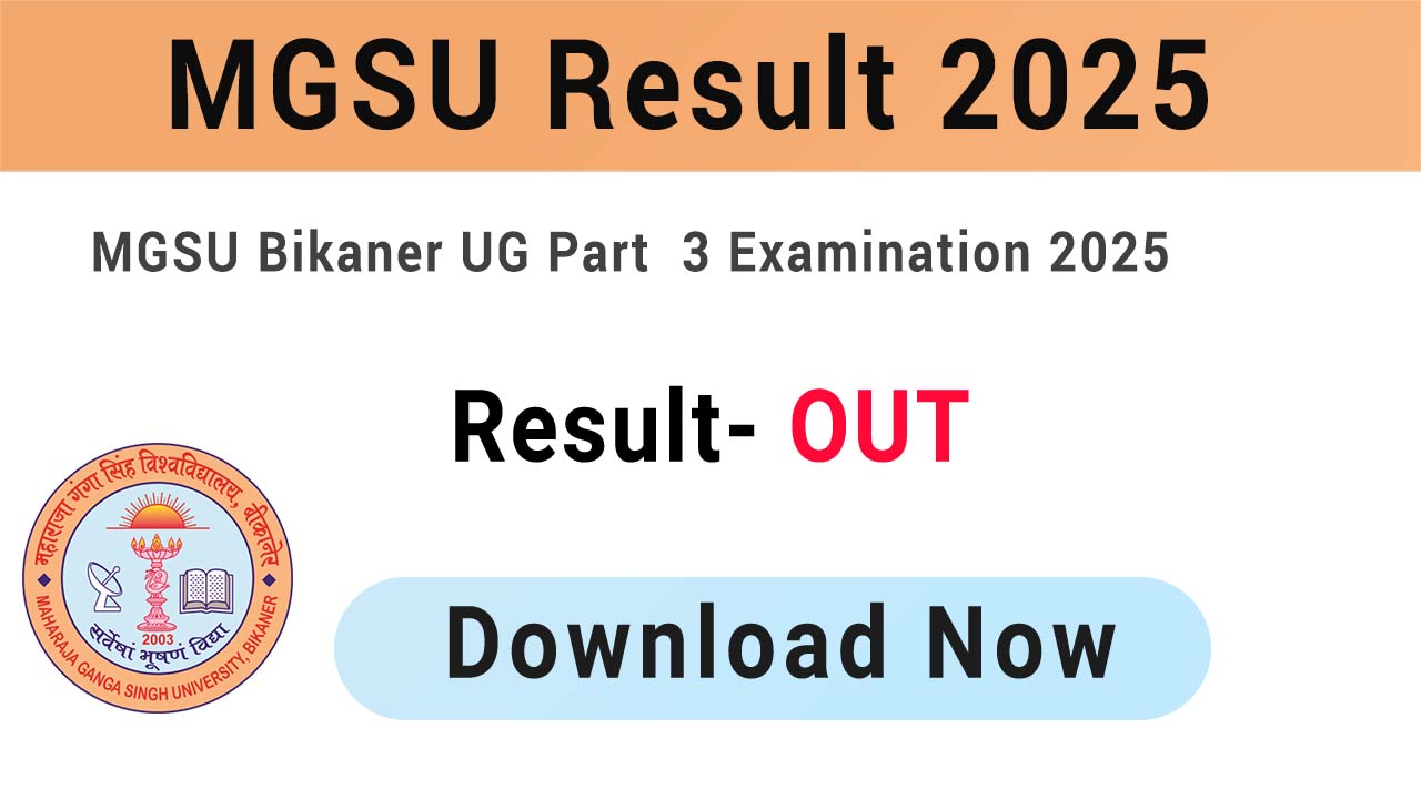 MGSU Result 2025