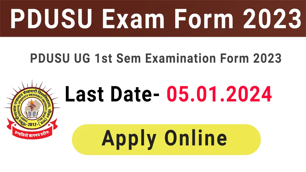 PDUSU Exam Form 2023 24