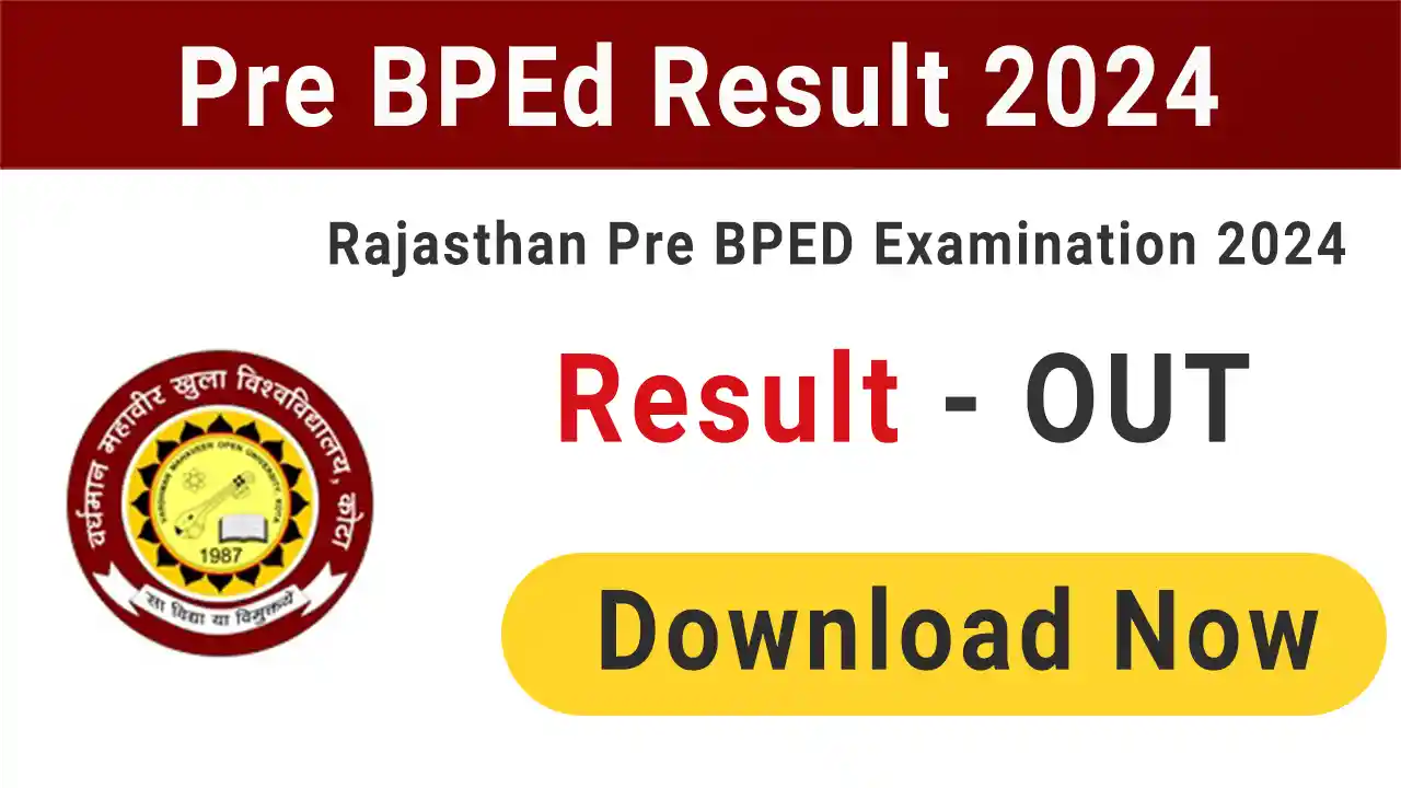Pre BPEd Result 2024