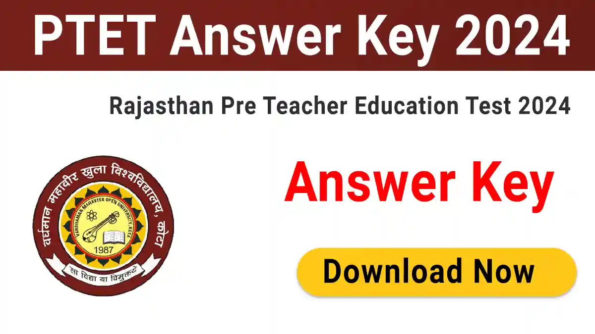 PTET Answer Key 2024