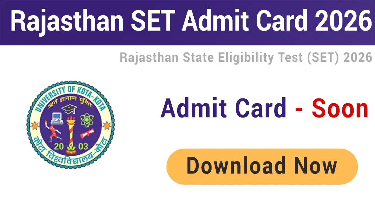 Rajasthan SET Admit Card 2026