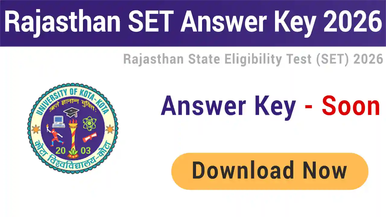 Rajasthan SET Answer Key 2026