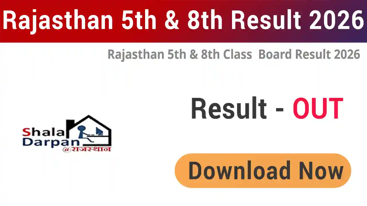 RBSE Class 5th and 8th Result 2026