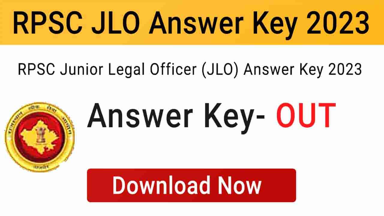 RPSC JLO Answer Key 2023