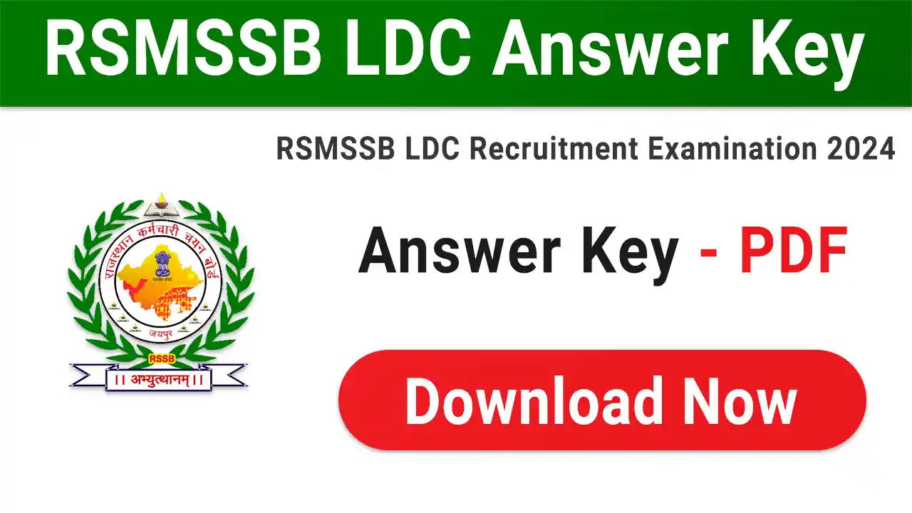 RSMSSB LDC Answer Key 2024