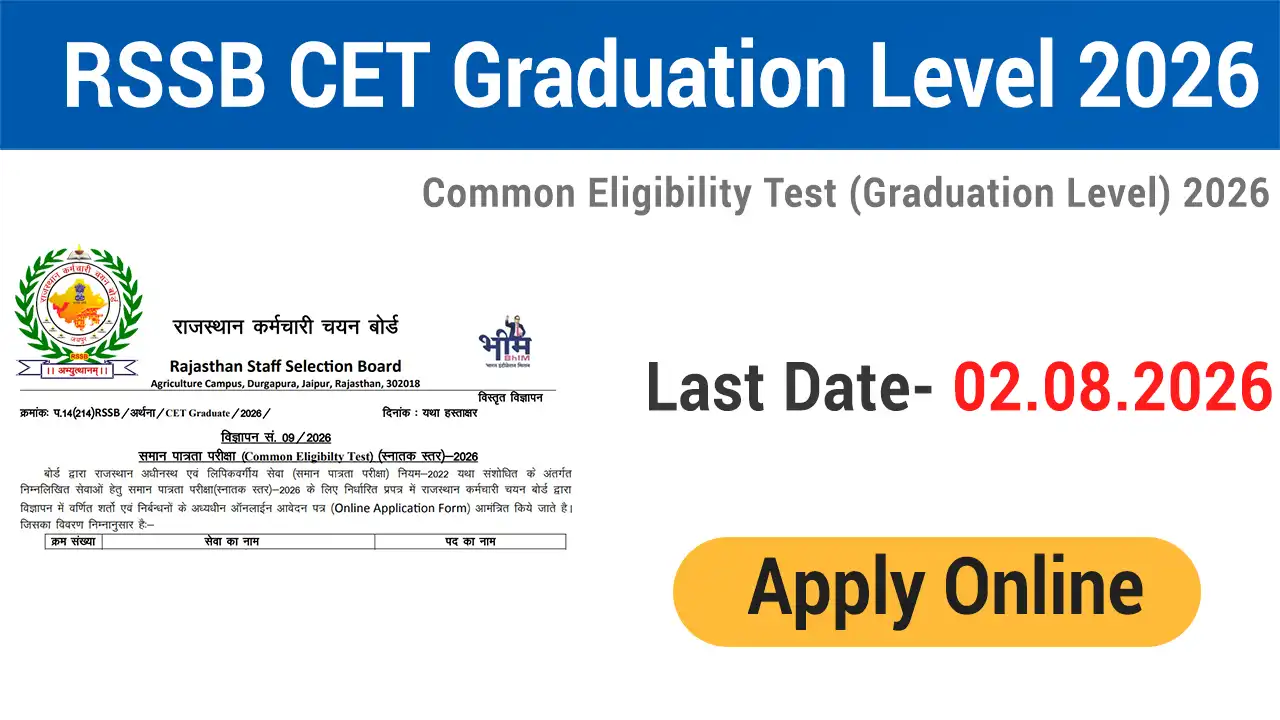 RSSB CET Graduation Level 2026