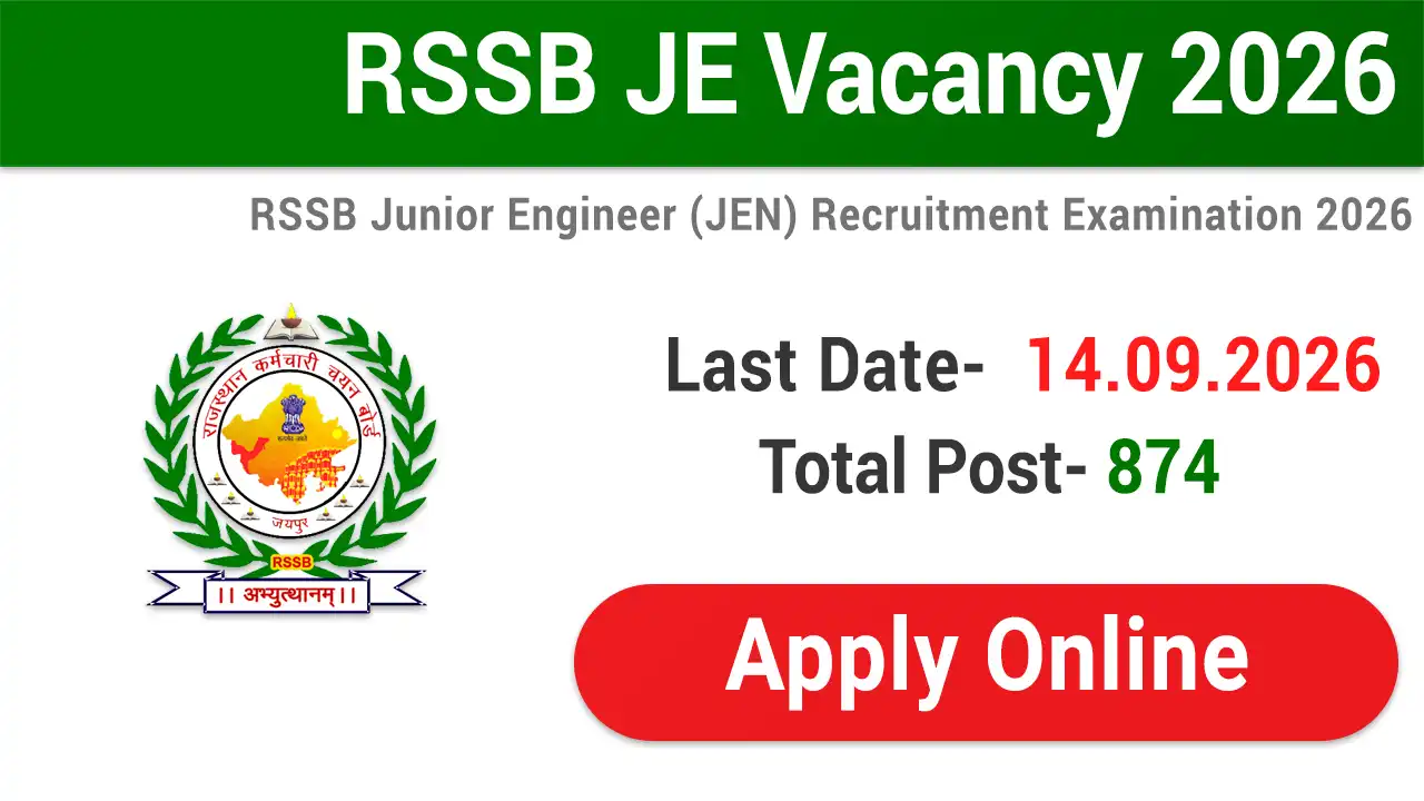 RSSB JE Vacancy 2026